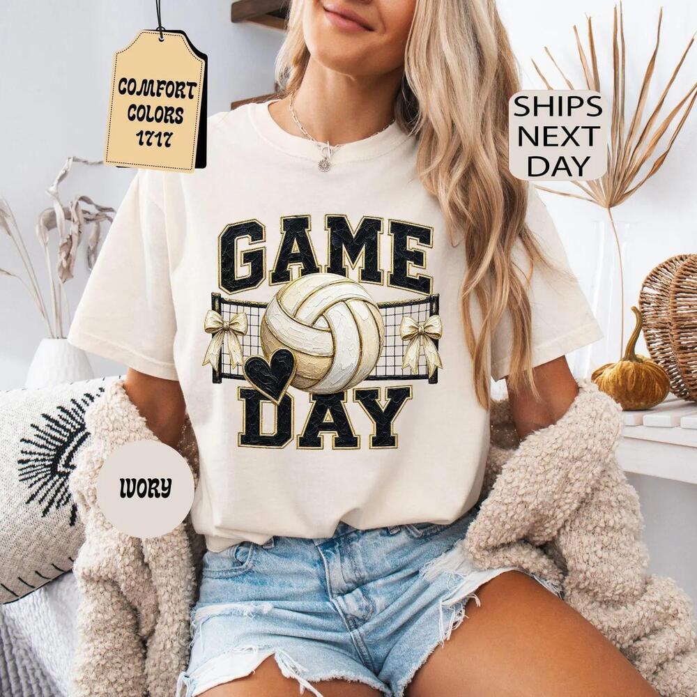 Game Day Volleyball Lover Sports Mom Gaming Gift Tee